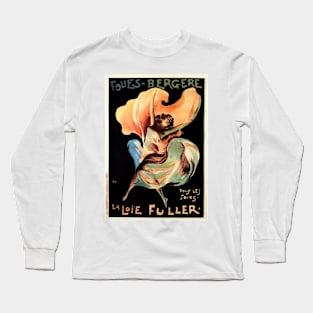 Folies Bergere LA LOIE FULLER Paris Cabaret Music Hall Dance Vintage French Long Sleeve T-Shirt